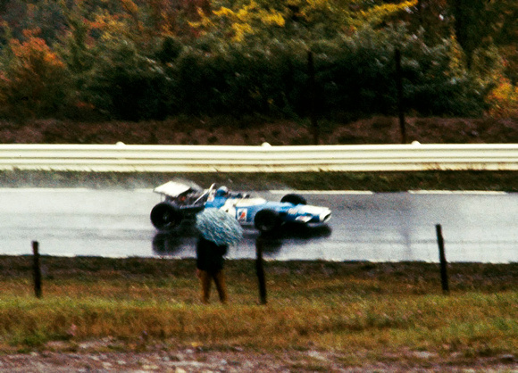 Sloppy conditions during the time trials