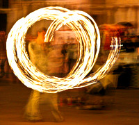 Twirling a Torch. Venice, Italy, 2006