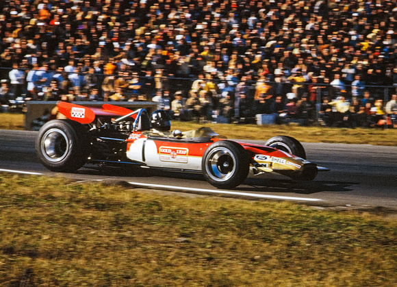Graham Hill driving a Lotus-Ford