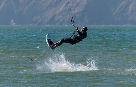 Kite Surfer getting some air