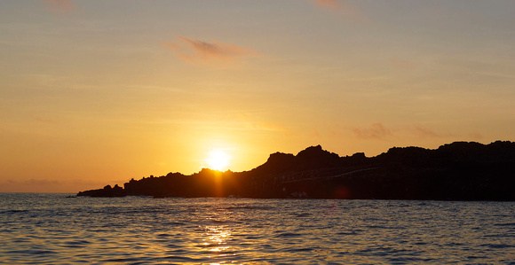 Sunrise over Bartolome Island