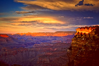 Grand Canyon Sunset. Grand Canyon National Park.