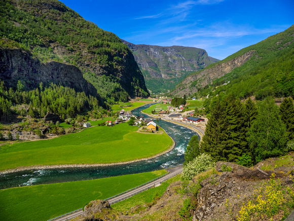 View from Flam Railroad